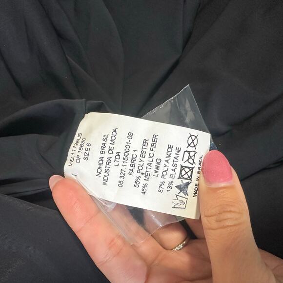 NWT PatBo Crystal-Embellished Metallic Belted Lamé Maxi Dress Size 6 $895 - Picture 9 of 9